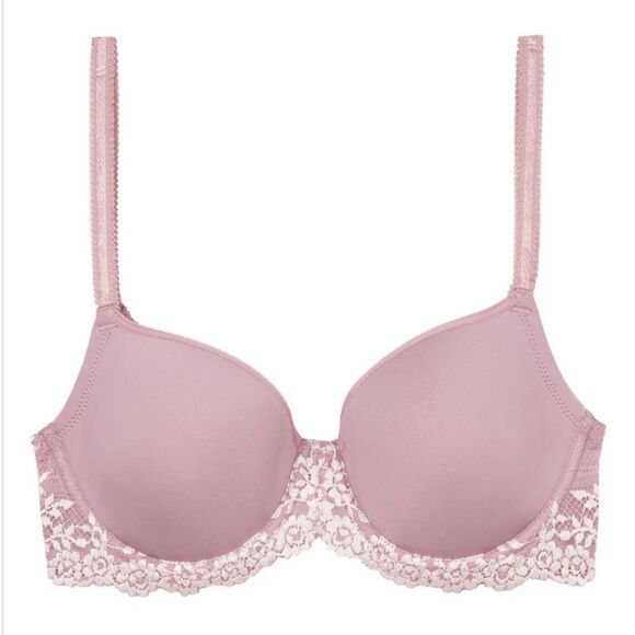 Wacoal | Embrace Lace Woodrose Mauve Molded Underwire Bra 36DD‎ - Picture 1 of 7